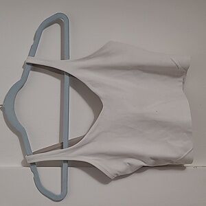 Lululemon Cropped White Align Tank Size 6